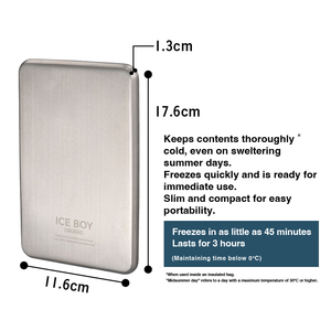 ICEBOY Compresse chaude/froide réutilisable en acier inoxydable, design antirouille, régulation de la température, pour les voyages, la rentrée scolaire, la remise des diplômes, la famille - Product Image 2