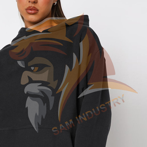 Best Selling <b>Drop</b> Shoulder Hoodies For Women Lightweight Quickdry Customized Logo Printing Streetwear Blank Hoodies - Product Image 5
