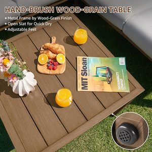 Juego de Sofás de Aluminio Moderno Resistente a la Oxidación con Cojines para Patio, Jardín y Uso en Exteriores, Precio de Fábrica - Product Image 2