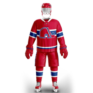New Style High Quality Breathable Anti-Bacterial Quick Dry 100% Polyester Ice Hockey Uniform Sports Clothing for Sale - Product Image 3