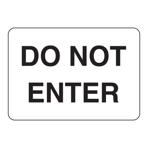 ป้ายอลูมิเนียมห้ามเข้า "Brady Do Not Enter" สำหรับสถานที่อุตสาหกรรมและห้องปฏิบัติการ - Product Image 2