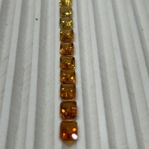 Extremely Hot Natural Yellow <b>Citrine</b> Emerald Cut 25 Piece Set 23.30 Carat 7x5mm Madagascar Loose Gemstones for Tennis Bracelet - Product Image 5