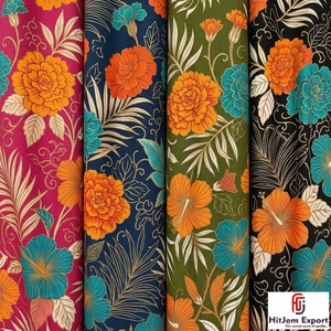 Tela de Poliéster Estampada Digital Personalizada, Material Textil Suave de Primera Calidad para la Fabricación de Prendas y Textiles para el Hogar - Product Image 1