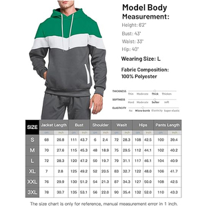Conjunto Deportivo de Algodón para Hombre, Sudadera con Capucha y Pantalones Deportivos, Ropa Informal para Gimnasio, Correr, Uso Diario - Product Image 5