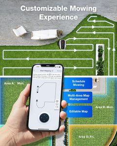 Authentic ECOVACS Goat O1000 LiDAR PRO Robot Lawn Mower Wire nFree <b>Mapping</b> - Product Image 5