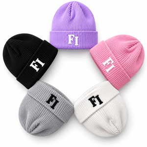 Bonnets d'hiver personnalisés de haute qualité avec logo, broderie 3D, unisexe, chauds, en tricot extensible, style Y2K, fournisseur en gros de mode streetwear aux États-Unis - Product Image 5