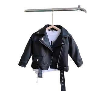 Chaqueta de cuero para niños, personalizable en color, talla y logotipo, estilo urbano, cuello alto, producto de alta calidad - Product Image 1