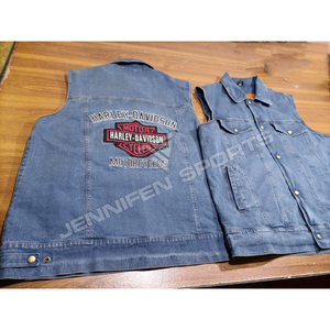 Chaleco de Mezclilla 100% Lavado al Ácido de Alta Calidad para Hombre, Talla Grande, Sin Mangas, Chaleco de Motocicleta con Calefacción para Invierno, Ropa Exterior Transpirable - Product Image 2