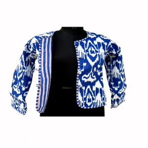 Veste en polaire épaisse respirante à imprimé réversible pour femmes, 100% coton, manteau d'hiver court à prix avantageux - Product Image 6