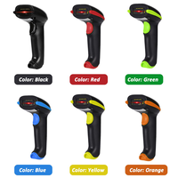 Vente directe d'usine, lecteur de codes-barres laser 1D sans fil, portée intérieure 80 m, extérieure 100 m, scanner de codes-barres portable robuste