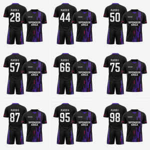 เสื้อฟุตบอลโลโก้สั่งทำ ผ้าโพลีเอสเตอร์ตาข่าย 100% แขนสั้น ระบายอากาศ ซับเหงื่อ ไซส์ใหญ่ ยูนิเซ็กส์ ผู้ใหญ่ รับผลิตแบบ OEM - Product Image 1