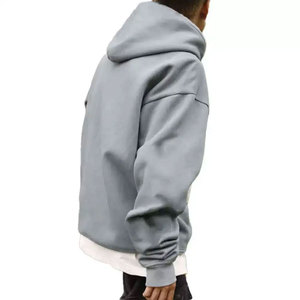 Premium Mens Pullover Hoodie Cotton/Polyester Blend Cotton Fleece Heavyweight Winter Street Fashion Custom for Regular Fit <b>2</b> Pcs - Product Image 3