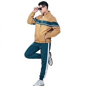 <b>T</b>-INTL New Hot Selling Men's Tracksuits Custom Logo Wholesale Solid Color Eco-Friendly Breathable Polyester/Cotton Regular Fit - Product Image 6