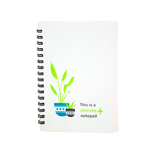Cuaderno Plantable Sostenible A6 Plus - Cubierta de Papel Sembrable, 144 Páginas Recicladas, Encuadernación Wire-O, 80 GSM, Ecológico, Corporativo - Product Image 2