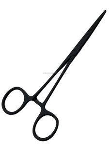 Tijeras Quirúrgicas Rectas con Recubrimiento de Fluoruro Negro, Hemostato para Cirugía General, Instrumento Manual con Certificación CE Clase II - Product Image 5
