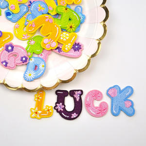 Parches Bordados con Letras Coloridas Autoadhesivos, Venta Caliente Transfronteriza, para Accesorios de Ropa, Parche Bordado Personalizado - Product Image 3
