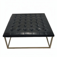 Nouveau design de coussin artisanal indien, grand pouf-banc, ottoman moderne de luxe, table centrale décorative