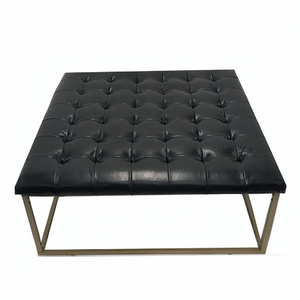 Nouveau design de coussin artisanal indien, grand pouf-banc, ottoman moderne de luxe, table centrale décorative - Product Image 1