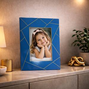 Cadre photo en résine rustique fait main avec finition naturelle pour la décoration de la maison et les fournisseurs de cadeaux dans le monde entier - Product Image 5