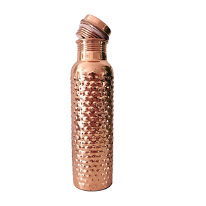 100% Pure Copper Water <b>Bottle</b> 1000ml Leak-Proof Jointless Ayurvedic Detox <b>Bottle</b> Matte Finish Stylish Metal <b>Flask</b> For Yoga Gym - Product Image 2