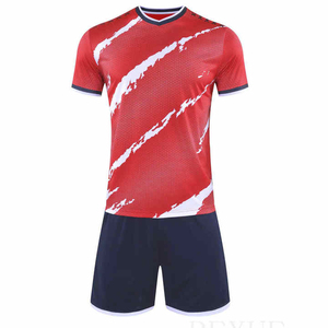 Uniforme de Fútbol Personalizado para el Verano 2026 con Manga Corta, Logotipo Frontal, Nombre del Equipo Personalizado, Tejido Transpirable 100% Poliéster - Product Image 1