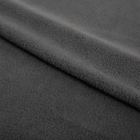 Tissu polaire en gros à prix abordable, couleur unie personnalisée et respirant, 280 GSM, polyester teint uni, sur commande