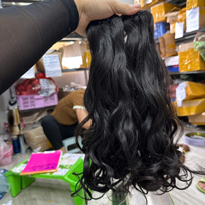 Meilleures ventes ! Extensions de cheveux humains ondulés soyeux, double épaisseur, cheveux vierges, tissage de cheveux vietnamiens bruts, best-seller - Product Image 2