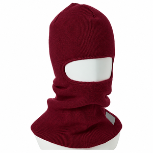 Cagoule tricotée bordeaux intégrale pour le visage, masque thermique d'hiver, cache-cou, couvre-tête de protection pour le travail en extérieur, doublure de protection - Product Image 1