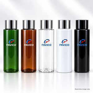 100ml Cylindrical PET Cosmetic <b>Bottle</b> with 24mm Neck Pump Sprayer Screw Cap Silk Screen Printing for Skincare Packaging Vietnam - Product Image 5