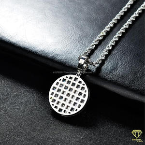 Colgante de Lujo San Miguel con Diamante Cultivado en Laboratorio, Diseño de Collar de Joyería Urbana Hip Hop - Product Image 5
