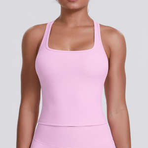 Top Deportivo Clásico Tipo Racerback con Almohadillas, Ecológico, de Secado Rápido, Transpirable, de Lona, para Gimnasio, Fitness, Yoga, para Mujer - Product Image 3