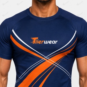 Camiseta de Compresión para Hombre, MMA, BJJ, 230 GSM, Poliéster y Spandex, Rendimiento, Absorbe la Humedad, Flexible, Sin Gi, Grappling - Product Image 5