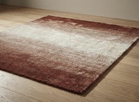 Tapis en laine tufté à la main marron, abstrait, à poils ras, moderne, écologique, antidérapant, adapté aux animaux domestiques, antibactérien, pour salon et bar