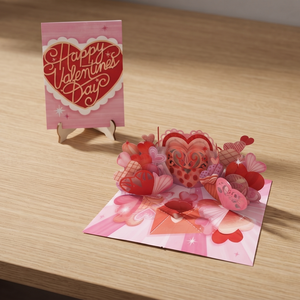 Carte de vœux de la Saint-Valentin personnalisée, carte pop-up 3D avec enveloppes pour les événements romantiques et les travaux manuels sur le thème de l'amour, carte artisanale personnalisée - Product Image 5