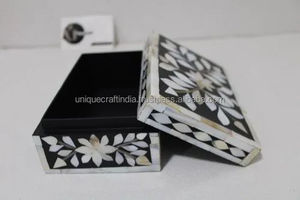 High Quality Eco-Friendly Mother Pearl Inlay <b>Box</b> Big Size Special Polished Technique for Home Decor Jewelry Storage Food - Product Image 2