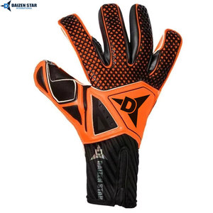 Gants de gardien de but Daizen Star Football Orange Noir PU Antidérapants Respirants Protection des doigts Fermeture auto-agrippante Unisexe - Product Image 6