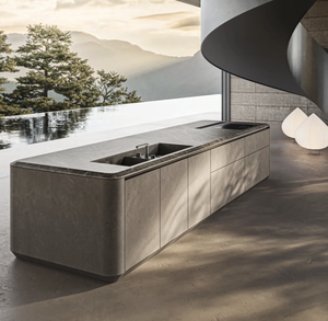 Muebles de Cocina Modernos sin Marco, Panel de Melamina MDF, Puertas Colgantes, Juego Completo, Color Personalizado, Tamaño Personalizado, Fácil Instalación y Limpieza - Product Image 2