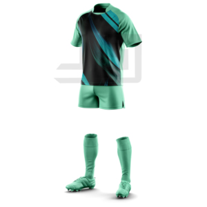 ชุดกีฬารักบี้แบบกำหนดเอง เสื้อเจอร์ซีย์ กางเกงขาสั้น ชุดกันความชื้น แห้งเร็ว ป้องกันแบคทีเรีย กันลม เป็นมิตรกับสิ่งแวดล้อม ชุดยูนิฟอร์มกีฬา - Product Image 5