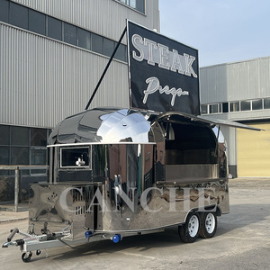 Personnaliser multifonction Barbecue Hot Dog Pizza Mini Donut Churros Chariot de nourriture Portable Solaire Remorque de nourriture à vendre - Product Image 2