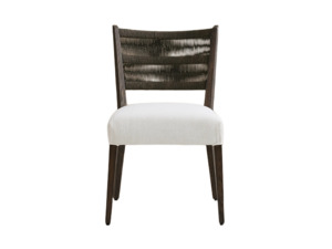 Chaise de salle à manger en bois massif de style rétro américain nordique avec dossier en rotin, chaise de salle à manger de designer italien - Product Image 3