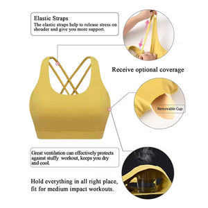 Sujetador Deportivo Transparente para Mujer, de Alto Impacto, Cobertura Total, Transpirable, que Absorbe la Humedad - Product Image 6