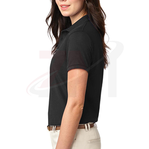เสื้อโปโลผู้หญิงทรงเข้ารูปผ้าฝ้ายแขนสั้นระบายอากาศได้ดีผ้านุ่มสบายๆฤดูร้อนสำนักงานสวมใส่แฟชั่นทุกวัน - Product Image 4