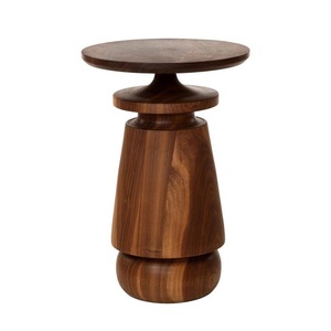 Modern Wooden <b>Coffee</b> <b>Table</b> Round Top Midcentury Design Handmade Solid <b>Wood</b> Living Room And Entryway or Hallway Accent Side <b>Table</b> - Product Image 1