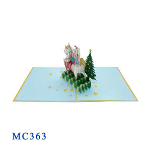 Meilleure Vente : Carte Pop-up 3D Personnalisée, Meilleur Prix, Faite à la Main, Découpe Papier Noël, Amour Hanoi, Tendance Actuelle, Impression Offset, Viet-craft - Product Image 4