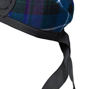Gorro Escocés Tradicional Glengarry 100% Lana Pura, Orgullo de Escocia, con Cinta Negra - Product Image 4