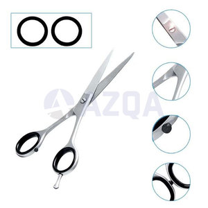 Ensemble de ciseaux de barbier professionnels en acier inoxydable super tranchants pour droitiers avec étui – Ciseaux de coiffure et d'éclaircissement pour salon - Product Image 5