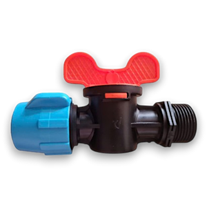 Válvula de Acoplamiento para Riego de Jardín, Marca Vietdrip, Plástico PP Virgen Negro, Manijas Rojas/Azules, Diámetro de 1/2, Tipo Recto, Agrícola - Product Image 4