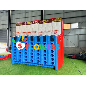 Đảng cho thuê vui vẻ Inflatable thể thao 4 kết nối bốn bóng rổ trò chơi Arcade - Product Image 2