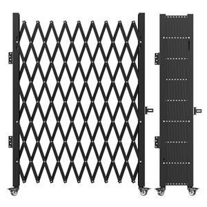 Cancello di Sicurezza Pieghevole in Acciaio a Fisarmonica, 2,2 m di Altezza x 2,4 m di Larghezza, Porta Espandibile Flessibile per Sicurezza - Product Image 1