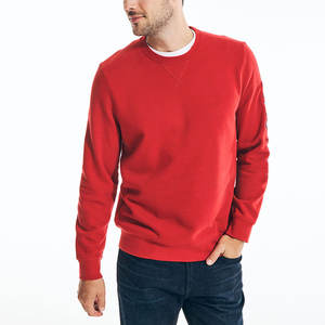 Sweat-shirts personnalisés en polyester 100% uni, col rond, pour hommes, vente en gros - Product Image 3